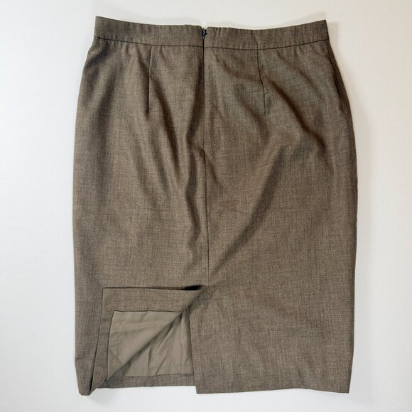 Ann Taylor Taupe Pencil Skirt - Picture 3 of 6